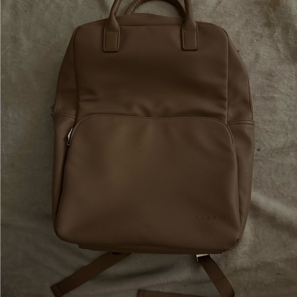 Brown Leather Backpack